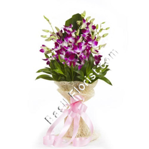 True Friendship (10 purple Orchids)