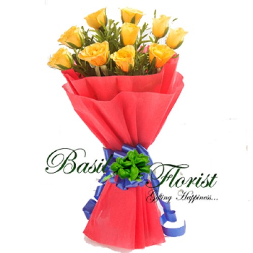 Bright Thoughts (10 Yellow Roses)