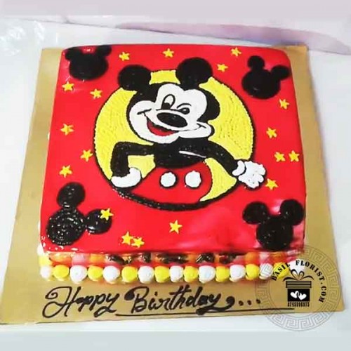 Micky Mouse square cake