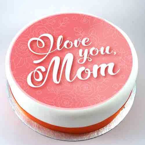 Mothers Day Mom love you Cake 