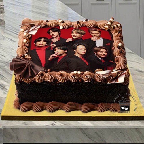 BTS Photo Cake