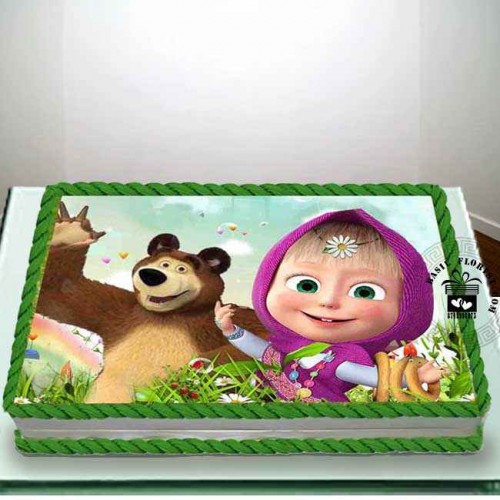 Masha and the Bear Cake 