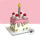 Square Delights: A Comic Cake Celebration