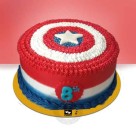 Captain America Cream Cake