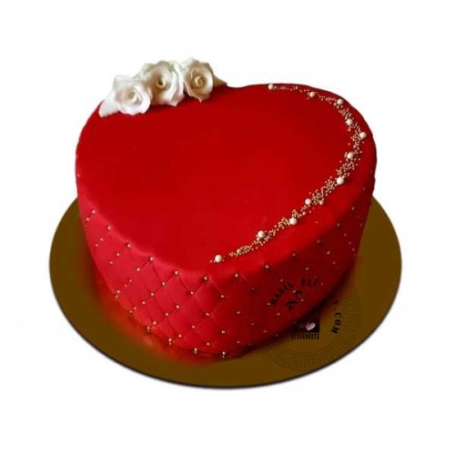 Valentine heart shape cake #2328