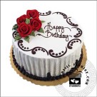 Red Roses White Cake D20122803