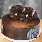 Chocolate Truffle Garnish Cake