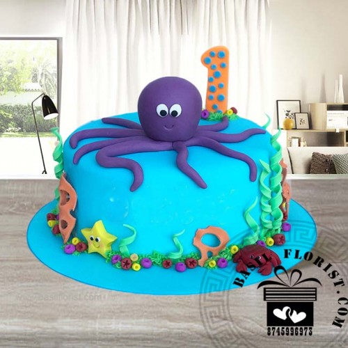 Octopus Birthday Cake