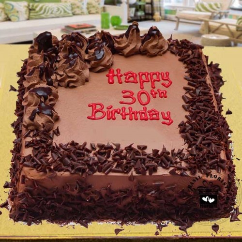 Chocolate Square B'day Cake