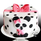 Panda Polka-dot Fondant Cake D21051909