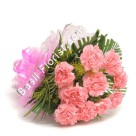 10 Pink Carnation  Bunch