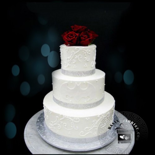 3-Tire Wedding Cake (1)