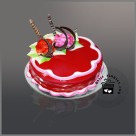 Strawberry Red Moist Cake