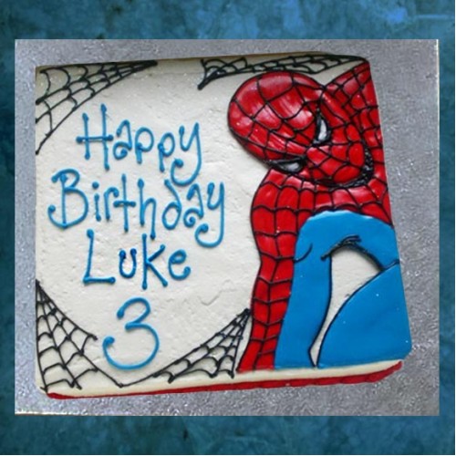 Spider man Square Cake