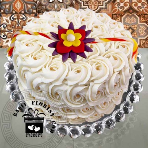 Butter Scotch Rose cake 