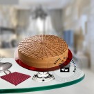 Lite Chocolate Cream Cake