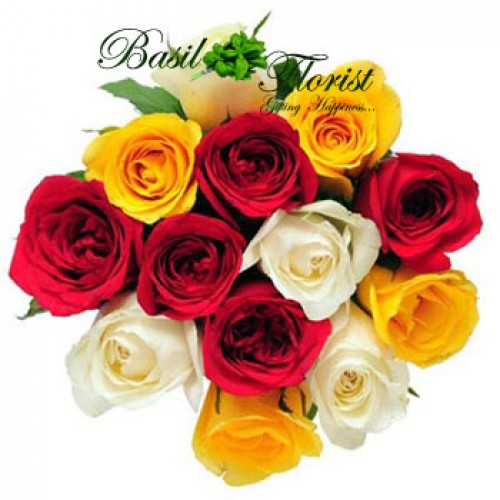 Mix Roses Bunch (13 Mix color Roses Bunch)