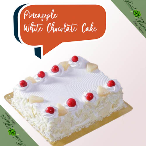 Pineapple White choco Cake