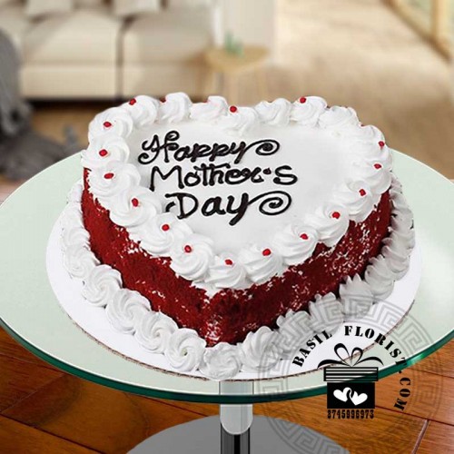 Red velvet Mother's Day cake